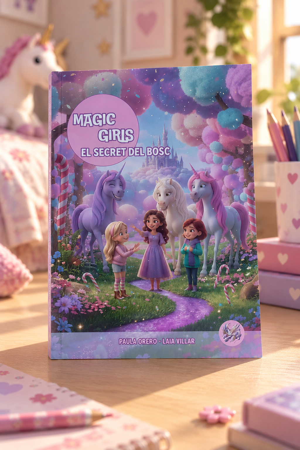 Portada de Magic Girls II: El secret del bosc, aventura infantil de màgia i amistat a Brillaterra