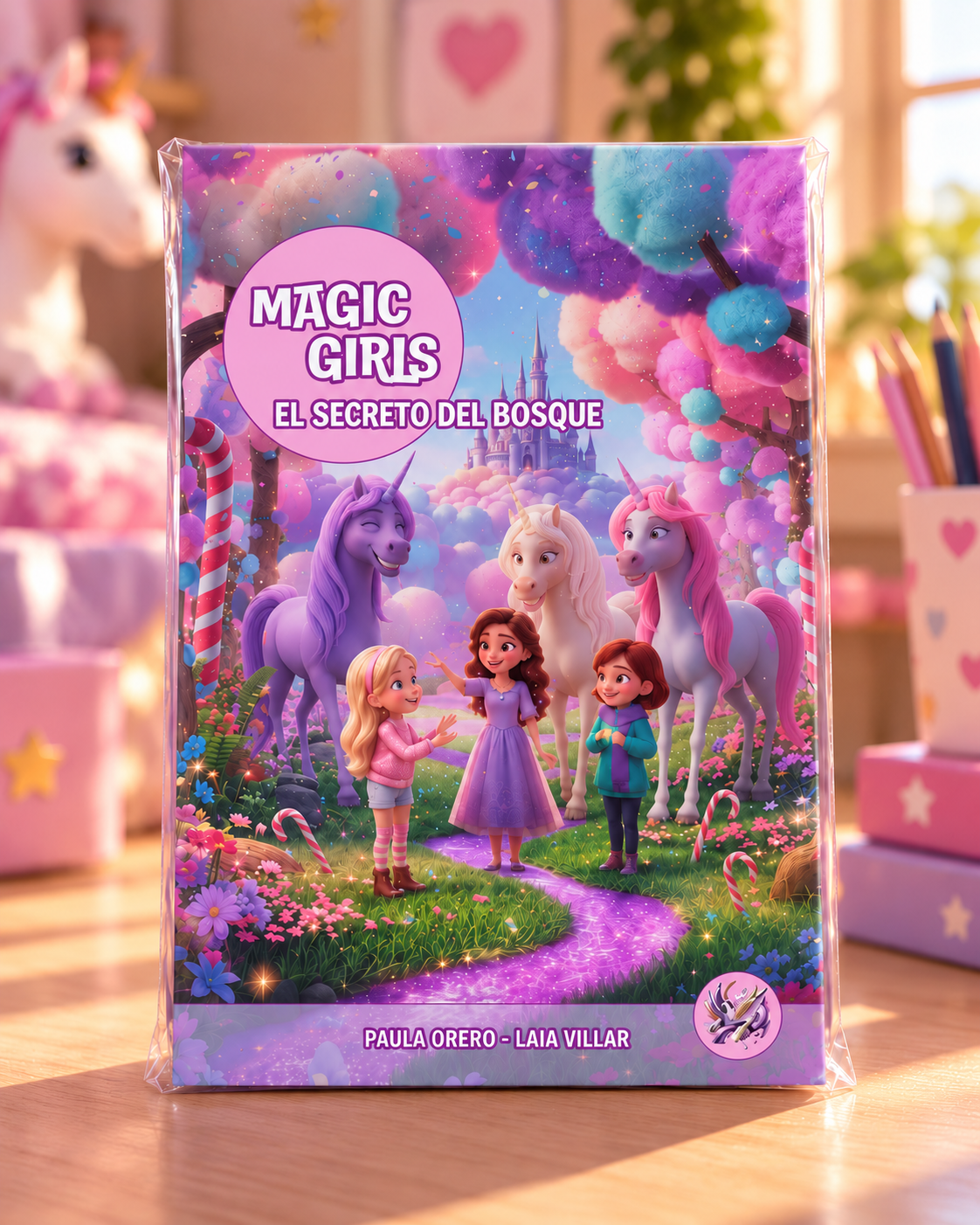 Sobre de cartas coleccionables Magic Girls II: El Secreto del Bosque, con personajes y retos mágicos
